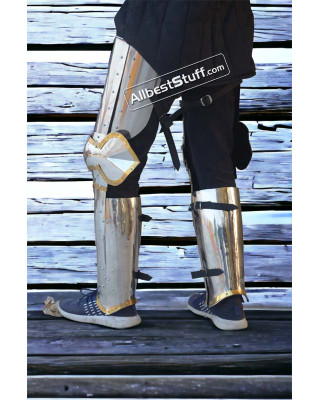 15th Century Churburg Stainless Steel Arm and Leg Plate Armour